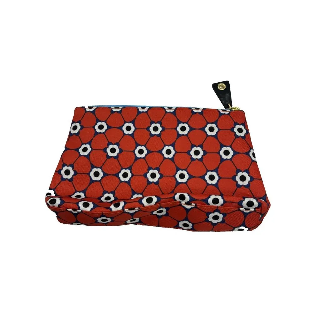 Estee Lauder Womens Makeup Bag Opening Ceremony Floral Red Blue Zippered